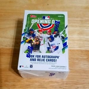 2021 Topps opening day blaster box- 77 cards